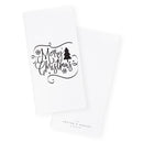Merry Christmas Cotton Canvas Kitchen Tea Towel