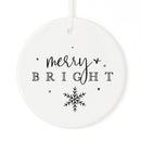 Merry + Bright Christmas Ornament