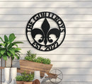 Family Name Sign w Emblem and Year