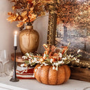 Indoor/Outdoor Metal Pumpkin with Lid