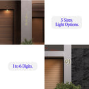Metal 3D Outdoor Numbers