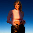 Metallic Turtle Neck Top with Feather Cuffs in Pink | Fall or Winter Long Sleeves Apparel