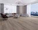 WPC Vinyl Rigid Core 7" Width 60" RL, 9.5mm Thick, 1.5mm IXPE Metallic Taupe Domaine Floors - Mazzia Collection room view 4