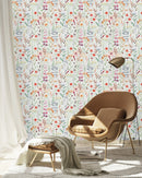 Modish Watercolor Flowers Wallpaper Vogue