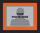 MLB Baseball Photo Picture Frame Kit - Miami Marlins (Orange Matting, Teal Trim)