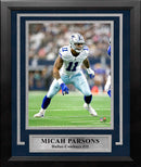 Micah Parsons in Action Dallas Cowboys 8" x 10" Framed Football Photo