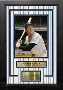 Mickey Mantle in Color New York Yankees 8" x 10" Framed Baseball Photo with Engraved Autograph