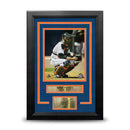 Mike Piazza Catching Action 8"x 10" Framed Baseball Photo with Engraved Autograph