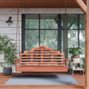 Keystone Amish Co. 6 Foot Milan Red Cedar Porch Swing with Cupholders