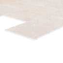 Miletos ivory travertine 12x24 honed filled multiple profile view