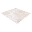 Miletos ivory travertine 24x24 honed filled multiple angle view