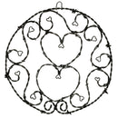 Barbed Wire Heart Wall Hanging | 14" Diameter | Mill Iron West