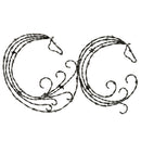 Circular Horse Barbed Wire Wall Hanging | Mill Iron West