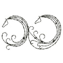 Circular Horse Barbed Wire Wall Hanging | Mill Iron West