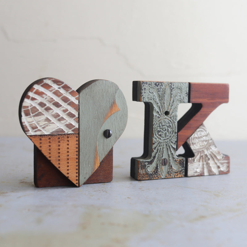 Reclaimed Wooden Heart Emojis