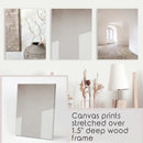 Minimalist Beige Modern Architectural Set of 3 Prints