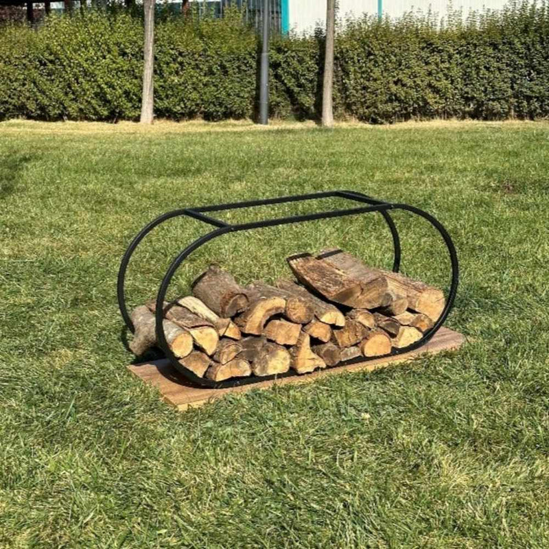 Minimalist Metal Firewood Holder