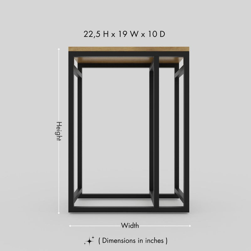 Minimalist Metal Log Rack