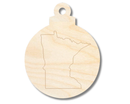 Unfinished Wood Etched Minnesota Ornament Shape | Paint By Line Crafts | up to 30" DIY