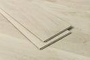SPC Vinyl Rigid Core 7" Width 60" RL, 6mm Thick, 1.5mm IXPE Mirage Ivory Peninsula Floors - Mazzia Collection Product shoot tile edge view 2