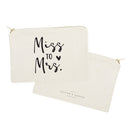 Miss to Mrs. Cotton Canvas Cosmetic Bag