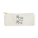 Miss to Mrs. Cotton Canvas Pencil Case and Travel Pouch