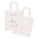 Floral Miss to Mrs. Wedding Cotton Canvas Tote Bag