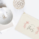 Floral Miss to Mrs. Cotton Canvas Cosmetic Bag