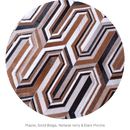 MISSONI – Abstract Patterned Bedroom Cowhide Rug