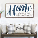 Home The Story of Who We Are Family Sign II