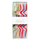 Mod Party Swirl Birthday Cake Candles - 16 Pieces | Twisty Birthday Candles 5.5" Tall