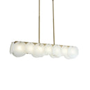 Modern Alabaster Linear Chandelier