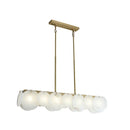 Modern Alabaster Linear Chandelier