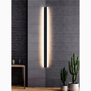 LED Wall Lights Outdoor Waterproof | Black Aluminum Strip