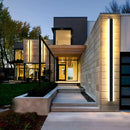 LED Wall Lights Outdoor Waterproof | Black Aluminum Strip