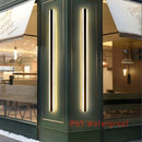 LED Wall Lights Outdoor Waterproof | Black Aluminum Strip