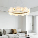 Alabaster Multiple Round Chandelier