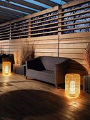 Modern Woven Rattan Outdoor Lamp