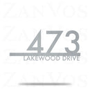 Modern Address Sign