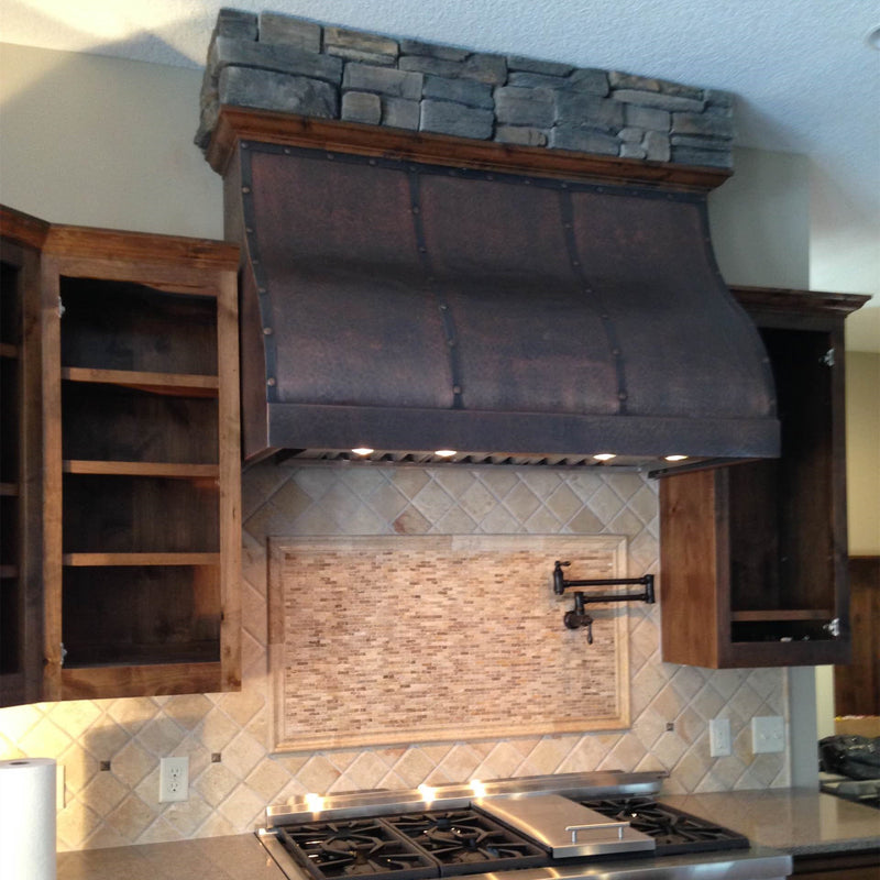 Akicon Custom Handcrafted Copper Range Hood -AK791BE-C