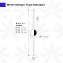 Modern Round Wall Sconce