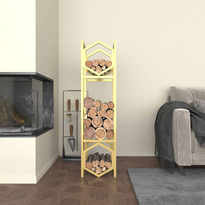 Modern Hexagonal Metal Log Storage