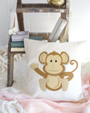 Monkey Baby Pillow Cover
