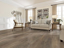 SPC Vinyl Rigid Core 7" Width 60" RL, 8mm Thick, 2mm IXPE Monroe Steel, Galea Floors - Mazzia Collection living room view 2