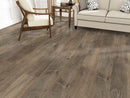 SPC Vinyl Rigid Core 7" Width 60" RL, 8mm Thick, 2mm IXPE Monroe Steel, Galea Floors - Mazzia Collection living room view 3
