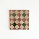 Rust, Dark Green, Clay Zellige 4"x4" by Tilesofezra