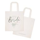 Floral Mother of the Bride Wedding Cotton Canvas Tote Bag
