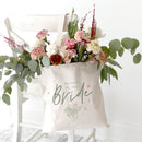 Floral Mother of the Bride Wedding Cotton Canvas Tote Bag