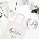 Floral Mother of the Bride Wedding Cotton Canvas Tote Bag