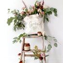 Floral Mother of the Groom Wedding Cotton Canvas Tote Bag